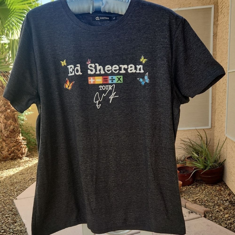 Dark Gray Ed Sheeran Tour T-Shirt